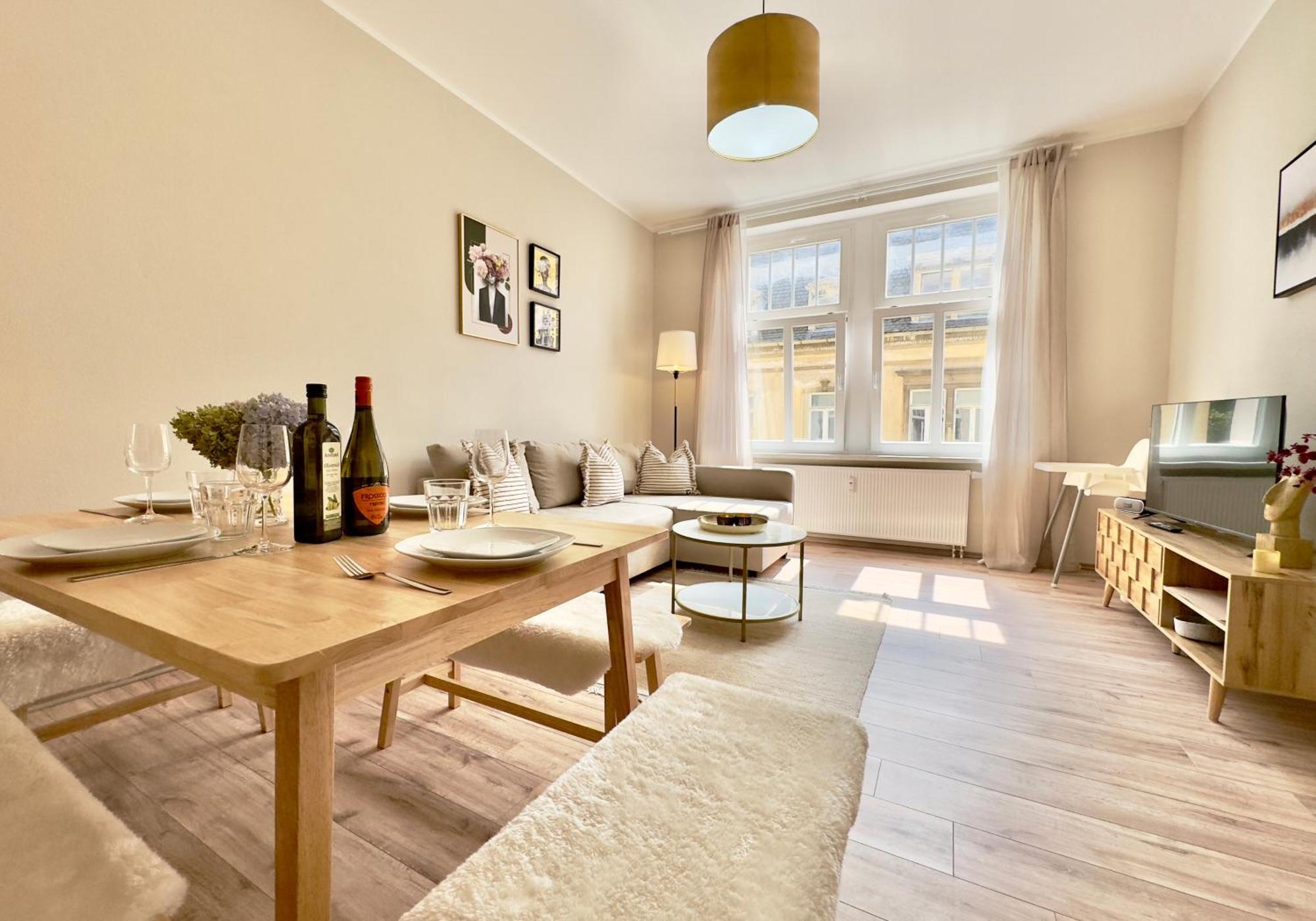 Bautzen Living Appartement - Zentrumslage Parkplatz Babybett 外观 照片